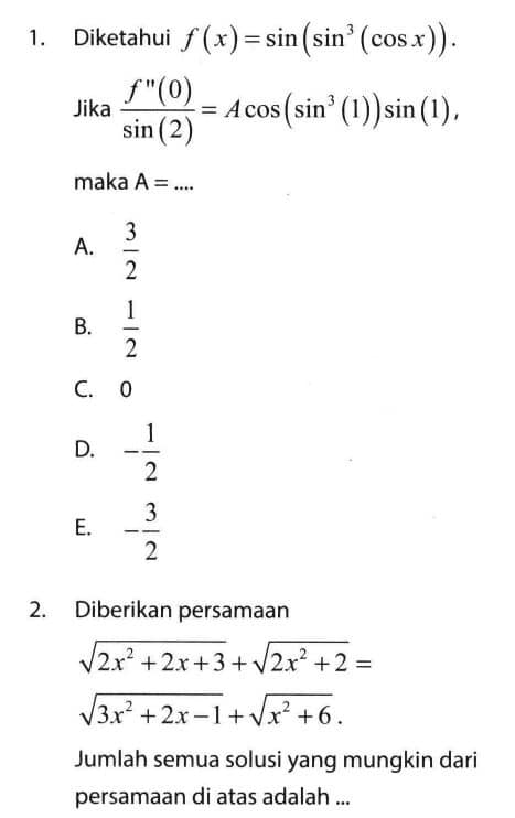 SIMAK UI Matematika Soal Kemampuan IPA SIMAK UI 2015, Soal & Pembahasannya