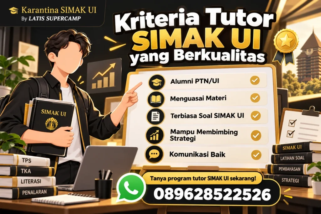 Kriteria Tutor SIMAK UI yang Berkualitas, Apa Saja?