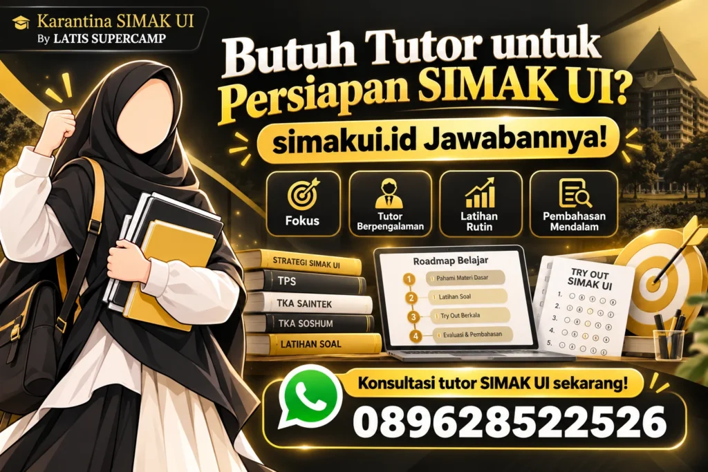 Butuh Tutor untuk Persiapan SIMAK UI? simakui.id Jawabannya!
