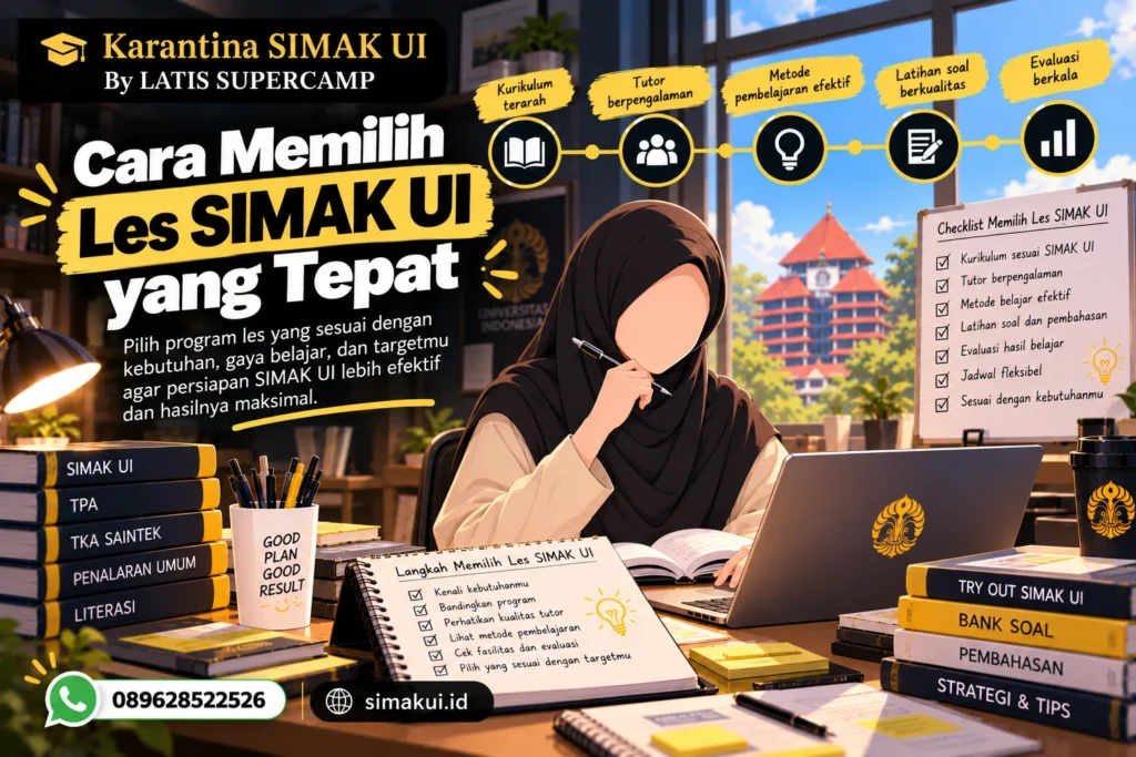 Cara Memilih Les SIMAK UI yang Tepat Sesuai Target