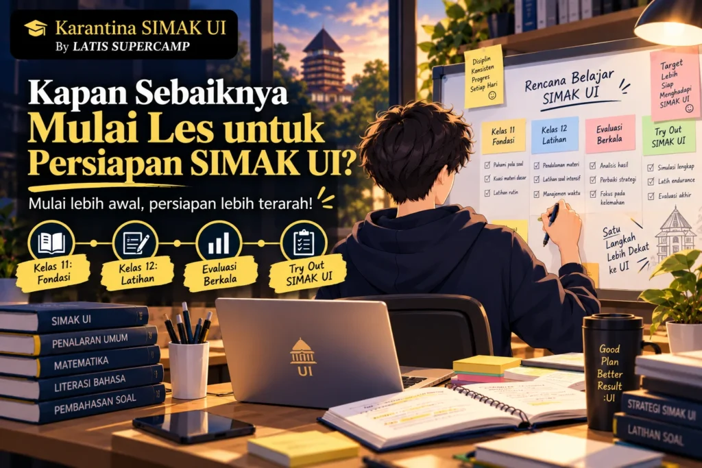 Kapan Sebaiknya Mulai Les untuk Persiapan SIMAK UI?