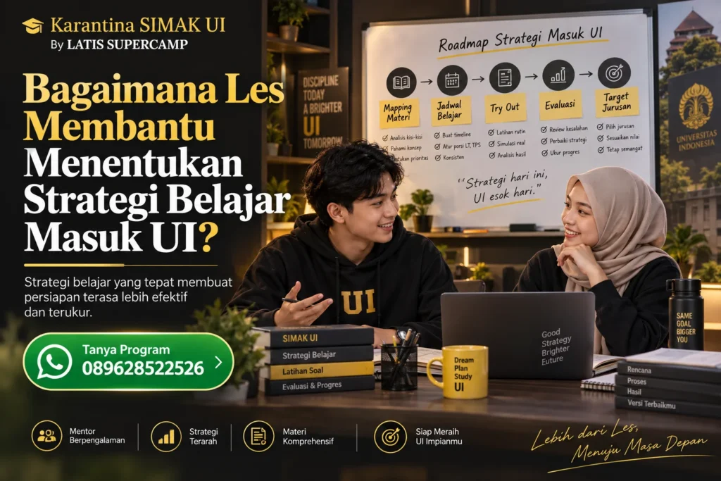 Bagaimana Les Membantu Menentukan Strategi Belajar Masuk UI?