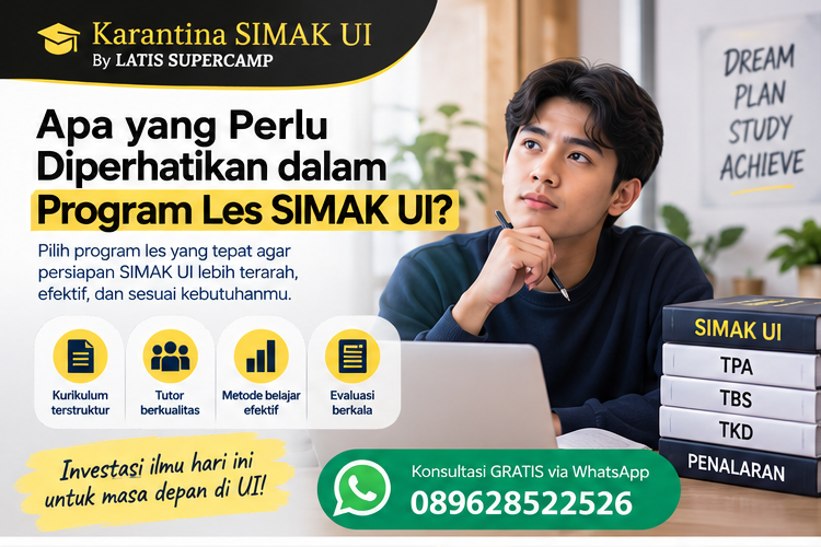 Apa yang Perlu Diperhatikan dalam Program Les SIMAK UI?