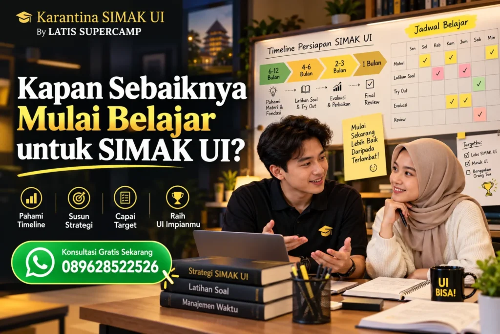 Kapan Sebaiknya Mulai Belajar untuk SIMAK UI?