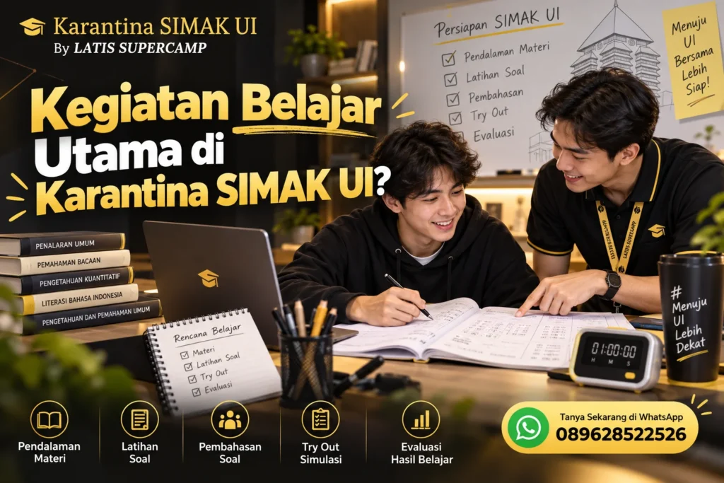 Apa Saja Kegiatan Belajar Utama di Karantina SIMAK UI?