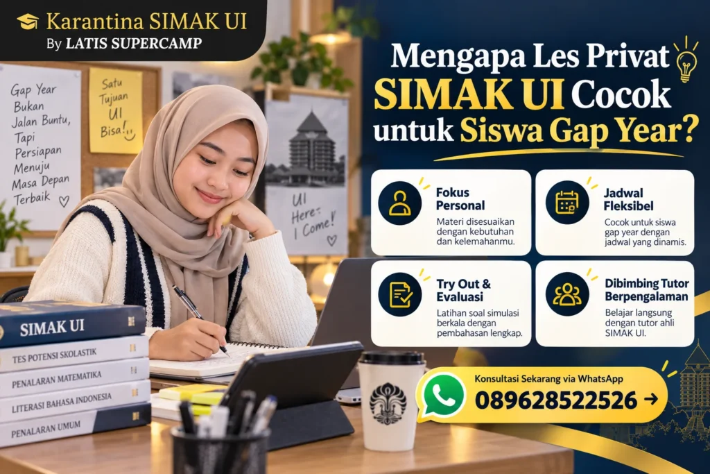 Mengapa Les Privat SIMAK UI Cocok untuk Siswa Gap Year?